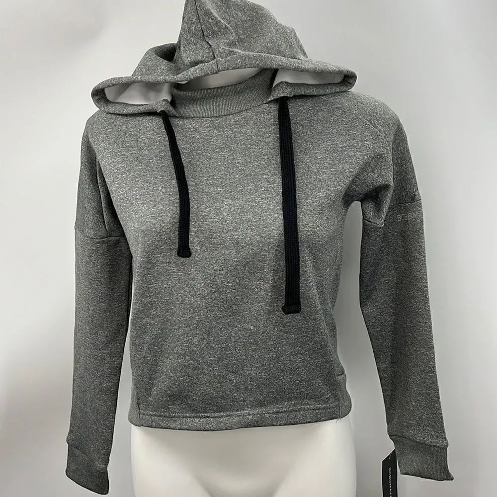 BCBGMAXAZRIA heather gray long sleeve hoodie